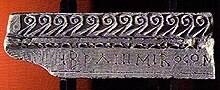 The inscription of duke Branimir, c. 880. Branimir.jpg