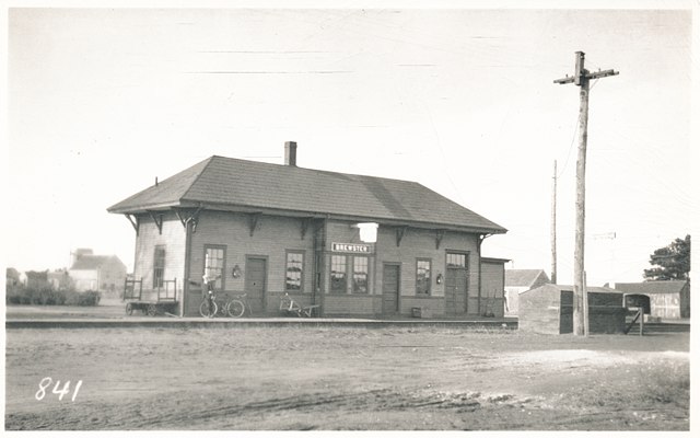 Brewster Station, built by Old Colony Railroad in 1860s, demolished in 1930s
