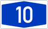 Bundesautobahn 10 number.svg