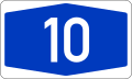 10号联邦高速公路 Bundesautobahn 10 shield}}