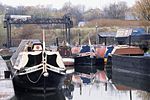 Thumbnail for File:Butty 'Kildare' built 1913 Braithwaite &amp; Kirk, West Bromwich &amp; Castlefields boat dock, Black Country Museum, Dudley Nov 199 (10391734424).jpg