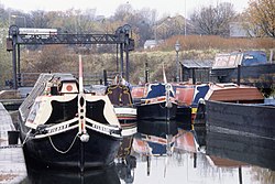 Butty 'Kildare' built 1913 Braithwaite & Kirk, West Bromwich & Castlefields boat dock, Black Country Museum, Dudley Nov 199 (10391734424).jpg