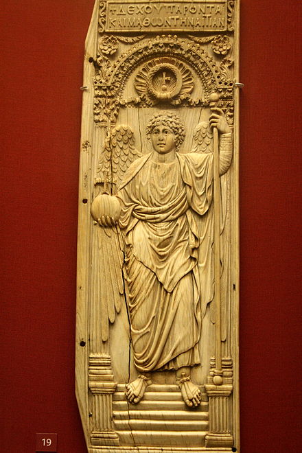 Archangel ivory of the early 6th century from Constantinople