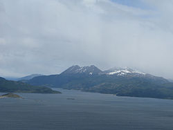 Entrada norte (Canal Beagle) al Canal Murray.