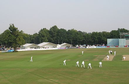 Kent v South Africans in 2003, showing the old lime tree