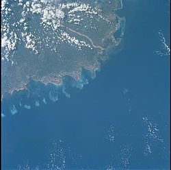Imagem de satélite do Cabo Delgado