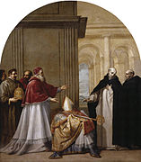 レッジョ・ディ・カラブリア大司教の座を拒む聖ブルーノ