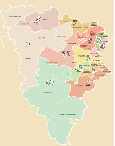 Liste des circonscriptions législatives des Yvelines