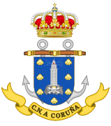 Escudo de la Comandacia Naval de La Coruña Fuerza de Acción Marítima (FAM)