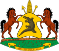 Escut originari del Regne de Lesotho (1966-2006)