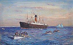 Rescue of the Survivors of the Titanic by the Carpathia, 1912