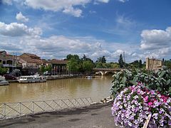 Port of Condom on the Baïse river