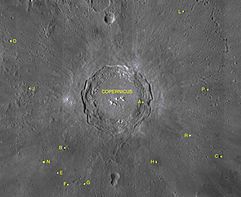 Kopernik kraterinin peykleri