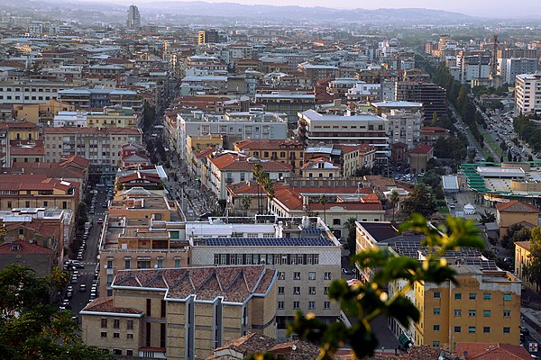 View of the modern city