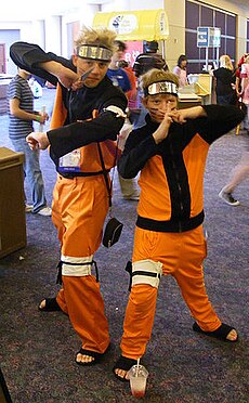 Cosplayers of Naruto Uzumaki, Naruto at AWA14 20080920.jpg