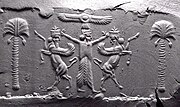 Cylinder Seal, Achaemenid, modern impression 05