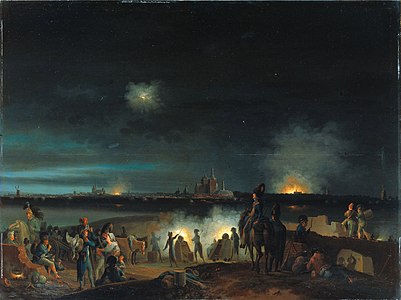 Le Bombardement de Bois-le-Duc (1800), huile sur panneau Rijksmuseum Amsterdam