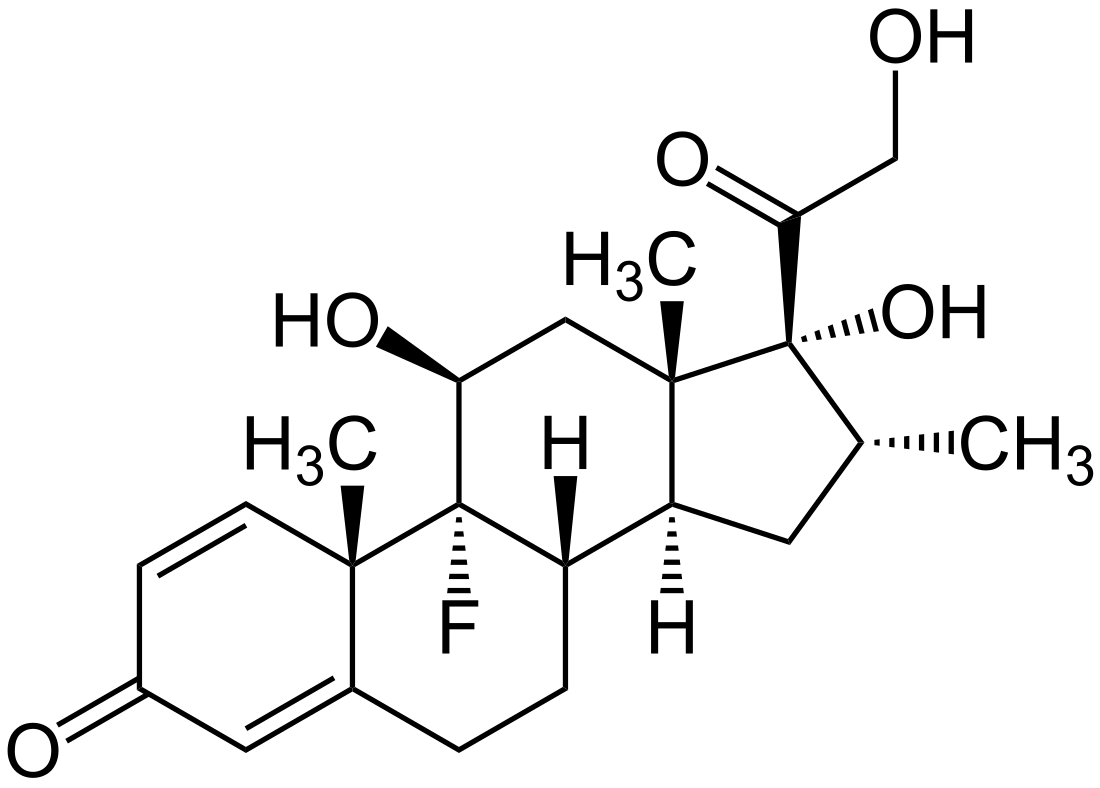 File:Dexamethasone Structural Formula V1.svg