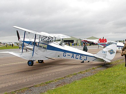 de Havilland Fox Moth G-ACEJ which is now operating out of Germany