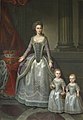 Portrait of her mother, Dorothea von Medem, with her two eldest daughters, Wilhelmine and Pauline (before 1783)