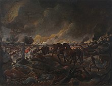 Douglas Culham's painting of a nighttime supply column during the battle Douglas W. Culham - Mud Road to Passchendaele.jpg