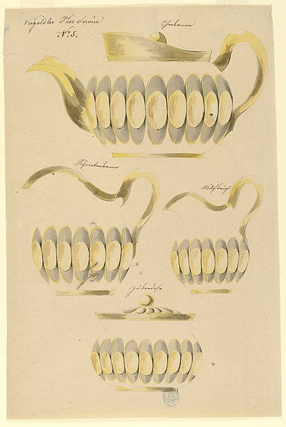 File:Drawing, Designs for Teapot, Hot Water Pitcher, Milk Pitcher and Sugar Bowl, ca. 1825 (CH 18550959-2).jpg
