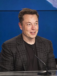 Elon Musk at the SpaceX CRS-8 post-launch press conference (25711174644) (cropped).jpg