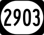 Kentucky Route 2903 marker