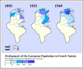 Image 36Share of Europeans during French rule in Tunisia (from History of Tunisia)