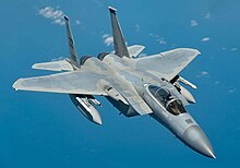 F-15C Eagle from the 44th Fighter Squadron flies during a routine training exercise April 15, 2019.jpg