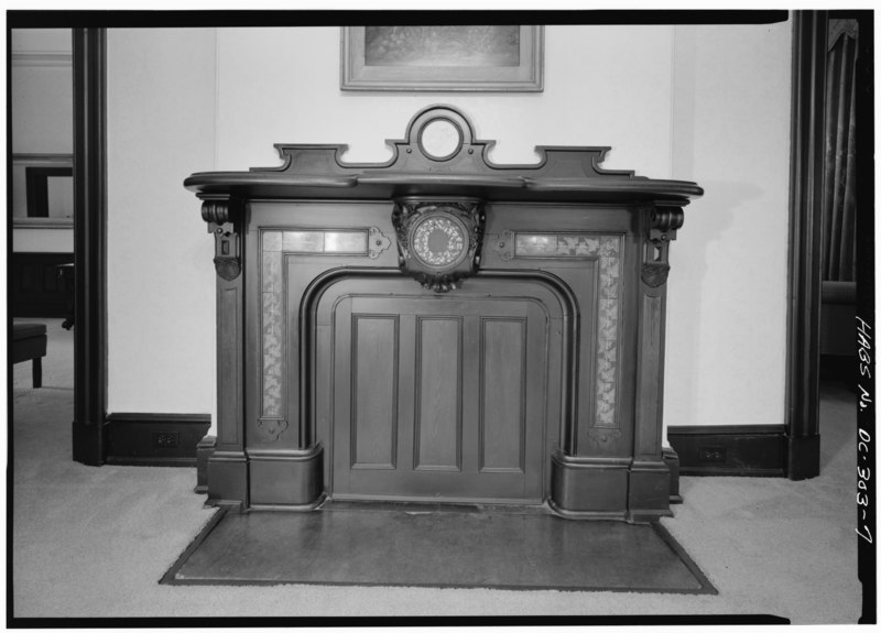 File:FIRST FLOOR, SOUTH ROOM, FIREPLACE - Gallaudet College, President's House, Seventh Street and Florida Avenue Northeast, Washington, District of Columbia, DC HABS DC,WASH,428C-7.tif