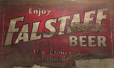 Vintage Falstaff Beer sign