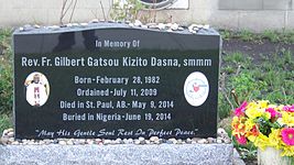 Father Gilbert Dasna Memorial- St. Paul Cathedral (St. Paul, Alberta).JPG