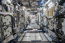 Feustel during Embassy Event in the Kibo module (ISS056-E-181758).jpg