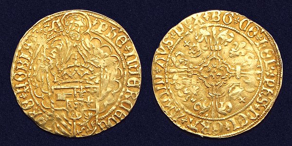 Holland, gold florin 'Philippus Goudgulden', struck in Dordrecht under the reign of Philip the Fair