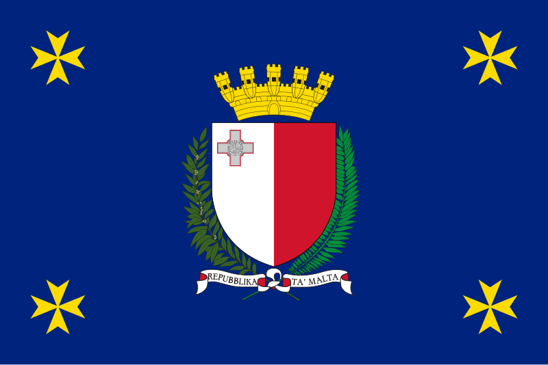 File:Flag of the President of Malta.svg