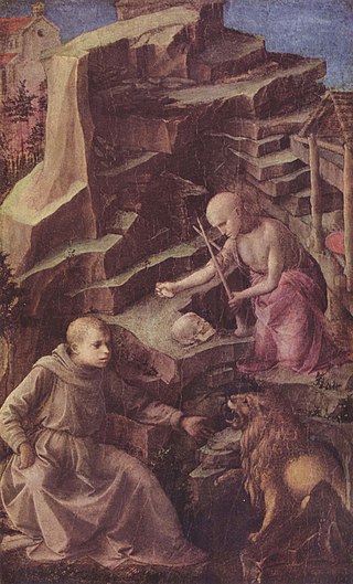 <i>St Jerome in Penance</i> Painting by Filippo Lippi