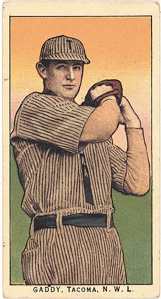 File:Gaddy, Tacoma Team, baseball card portrait LCCN2008676971.jpg