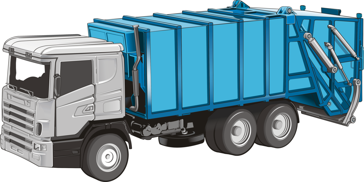 Blue Garbage Truck Print - Printable Art – MORILAND