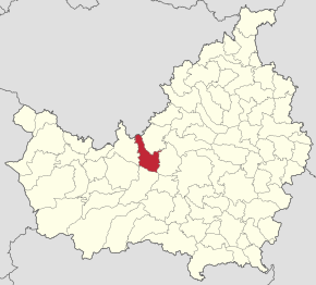 Localizarea comunei în județul Cluj