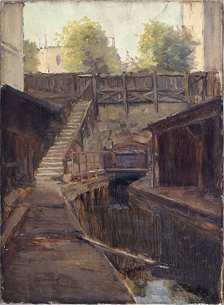 File:Germain Eugène Bonneton - Bras gauche de la Bièvre, boulevard Arago - P376 - Musée Carnavalet.jpg