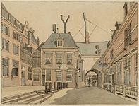 Beursplein, Amsterdam. 1818. drawing. 9 × 12 cm (3.5 × 4.7 in). Amsterdam, Stadsarchief Amsterdam.