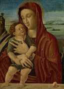 Giovanni Bellini - Madonna sætter kind2.jpg