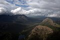 Glen Sligachan enclosed by the Black Cuillin and Marsco from South Bla Bheinn.