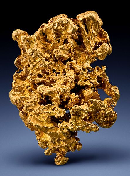 Large gold specimen from Wychitella, Loddon Shire