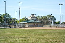 Amenities building and a baseball field at Gordon Park Gordon Park 01 - Cleveland.jpg