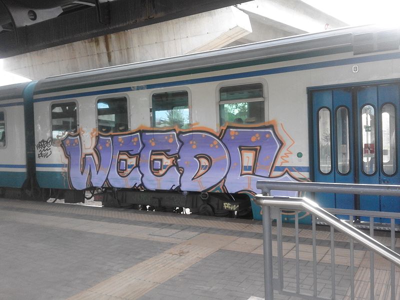File:Graffiti on rolling stock in Rome 237.jpg