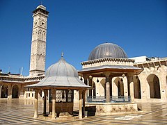 Gran Mezquita de Alepo después de su renovación, destruida en 2013.