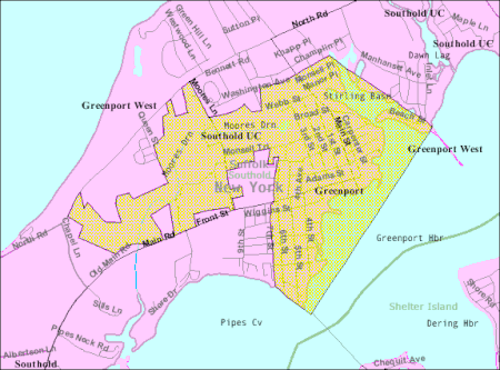 Greenport ny map