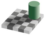 Nonostante l'apparenza, il quadrato A è della stessa tonalità di grigio del quadrato B.